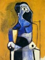 Woman Sitting 1960 cubist Pablo Picasso